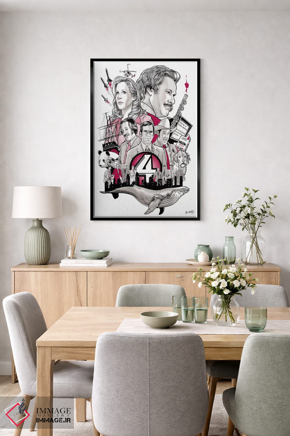 تابلو دکوراتیو مجری اخبار اثر جاشوا بودیچ - D5B