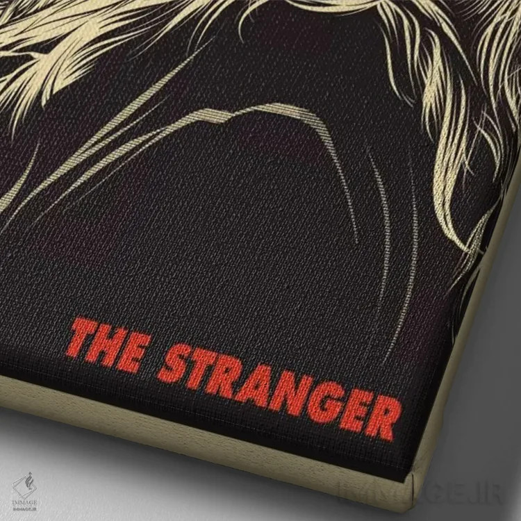 تابلو دکوراتیو غریبه: ویلی نلسون اثر جاشوا بودیچ - نمای نزدیک بافت بوم