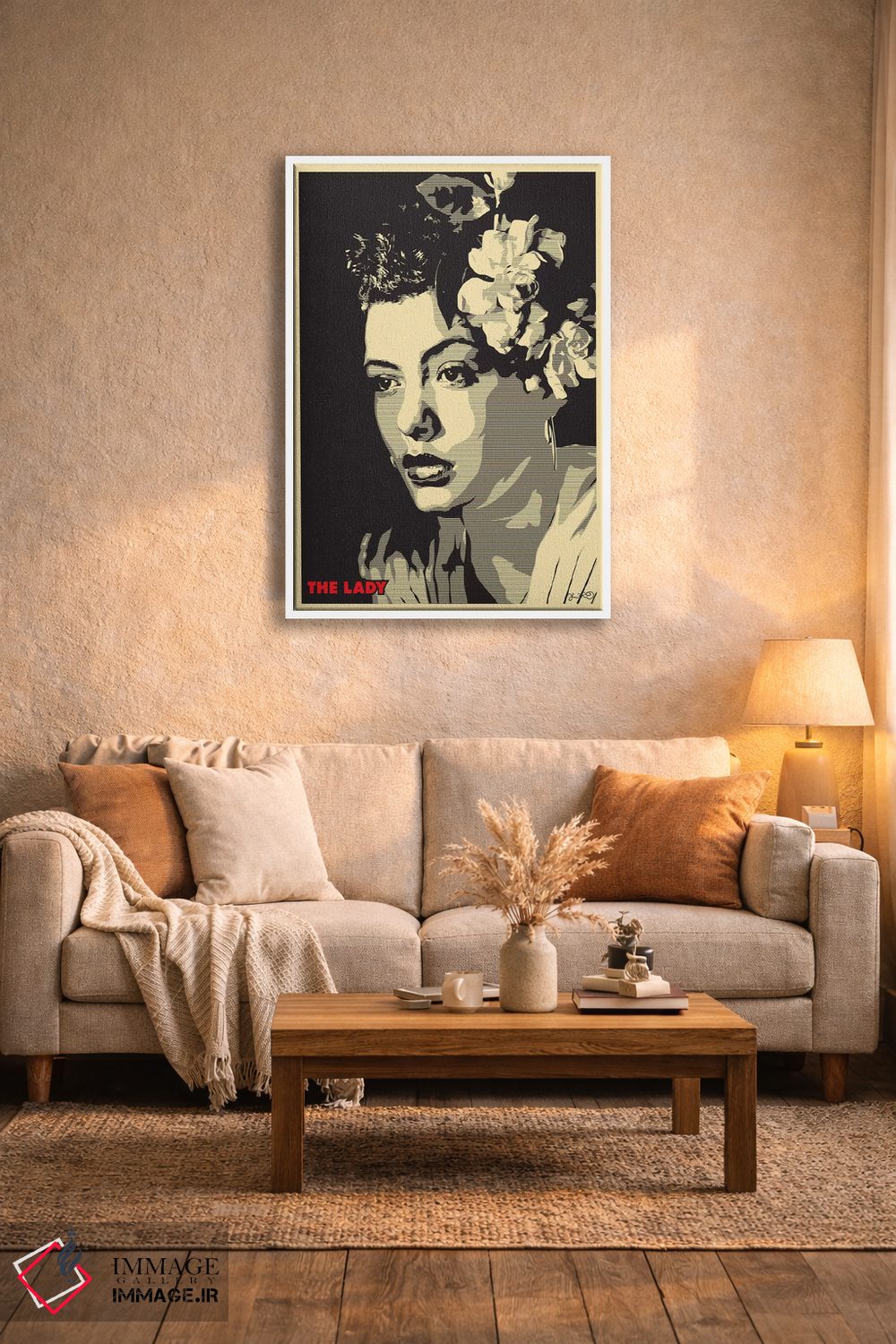تابلو دکوراتیو بانوی آواز: بیلی هالیدی اثر جاشوا بودیچ - D3W