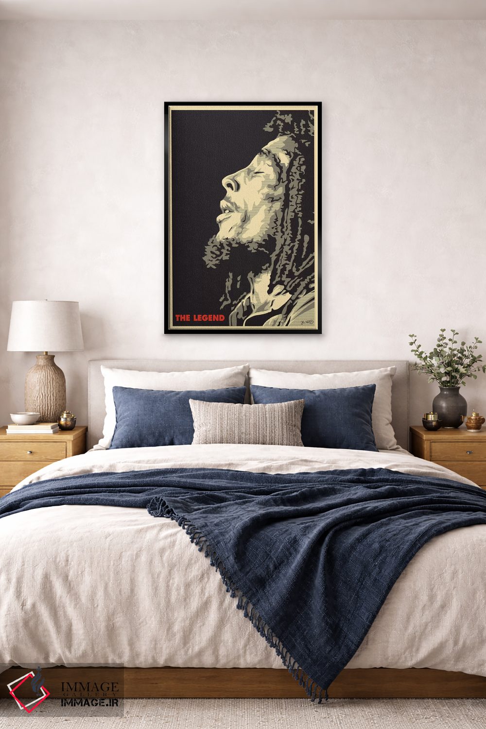 تابلو دکوراتیو افسانه: باب مارلی اثر جاشوا بودیچ - D6B