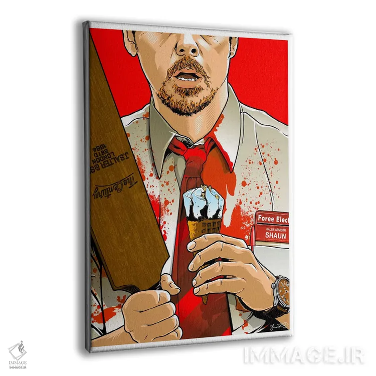 تابلو دکوراتیو شاون مردگان اثر جاشوا بودیچ - نمای پرسپکتیو محصول