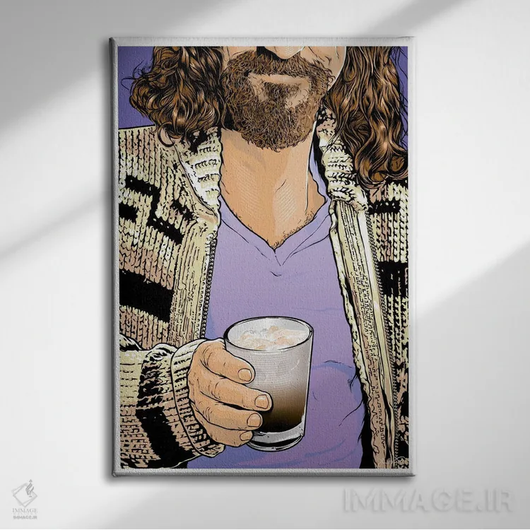 تابلو دکوراتیو دود اثر جاشوا بودیچ - نمای روبهرو روی دیوار