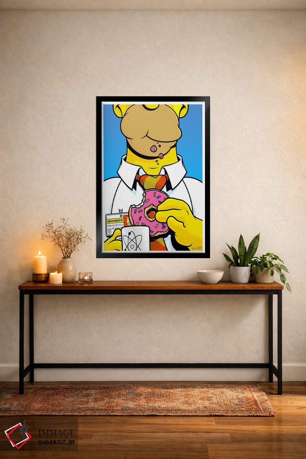 تابلو دکوراتیو هومر سیمپسون اثر جاشوا بودیچ - D6B