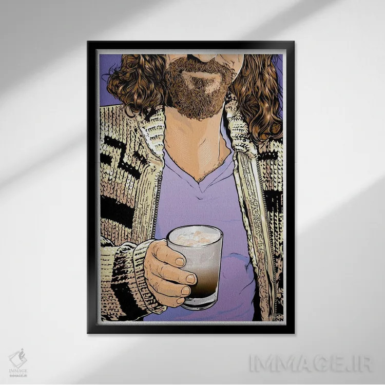 تابلو دکوراتیو دود اثر جاشوا بودیچ - نمای قابدار مشکی