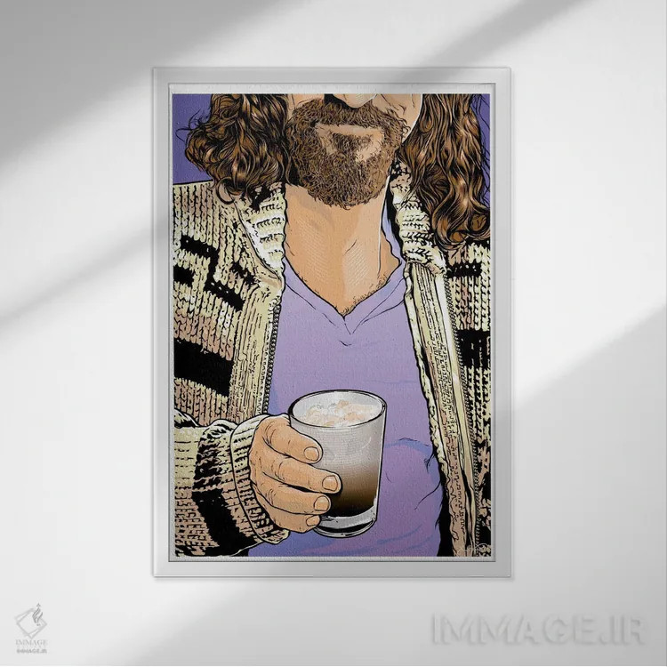 تابلو دکوراتیو دود اثر جاشوا بودیچ - نمای قابدار سفید