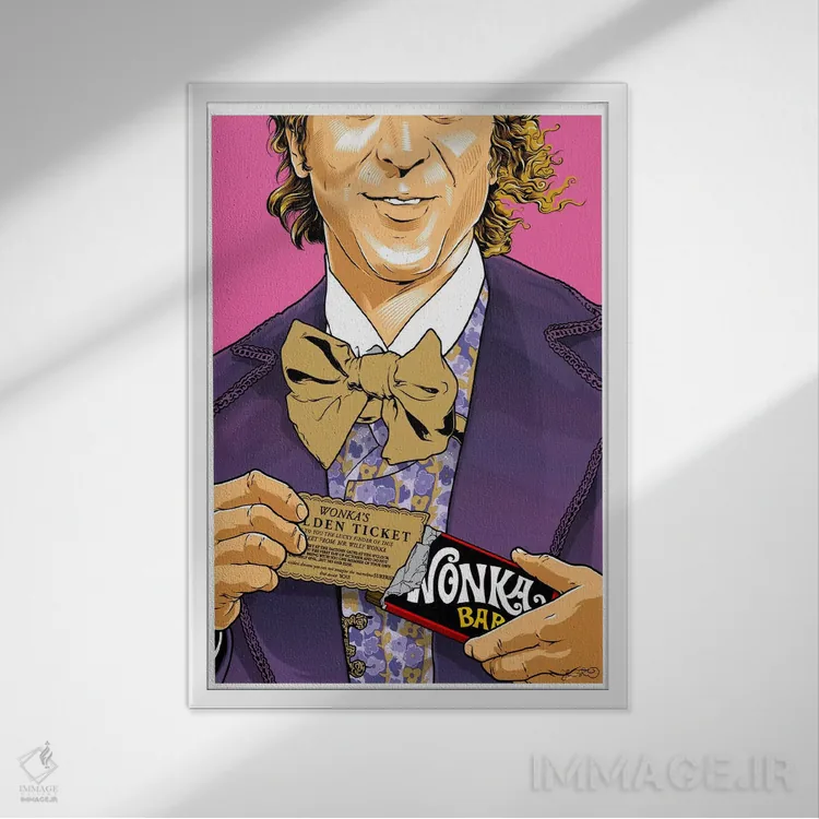 تابلو دکوراتیو ویلی وانکا اثر جاشوا بودیچ - نمای قابدار سفید