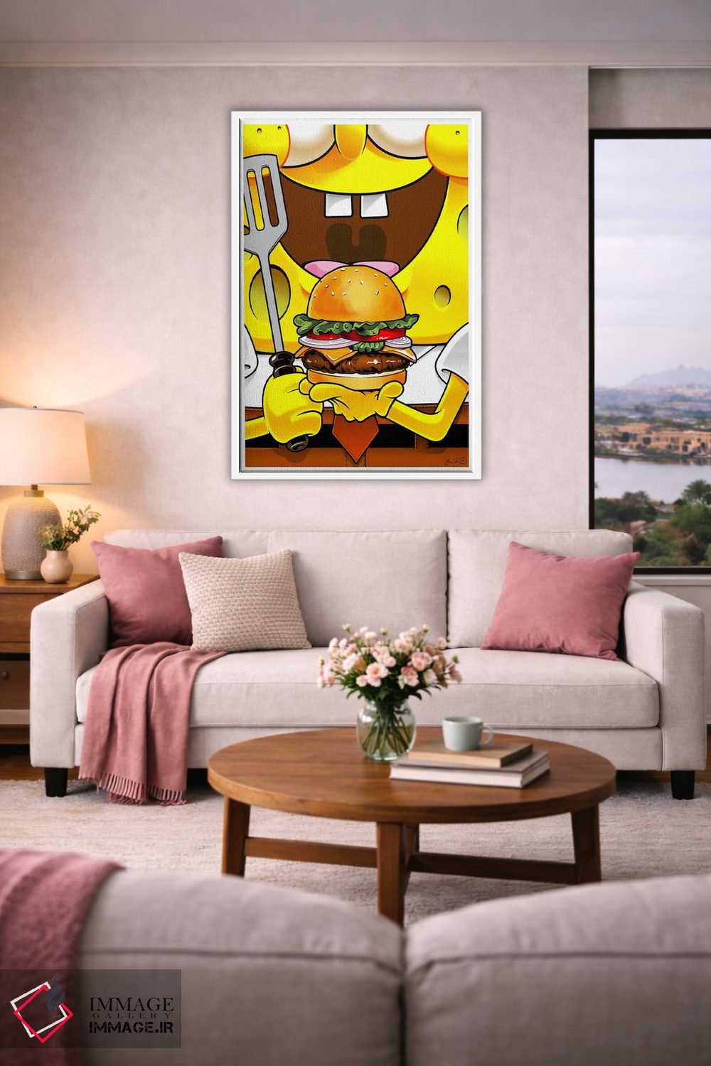 تابلو دکوراتیو باب اسفنجی شلوارمکعبی اثر جاشوا بودیچ - D4W