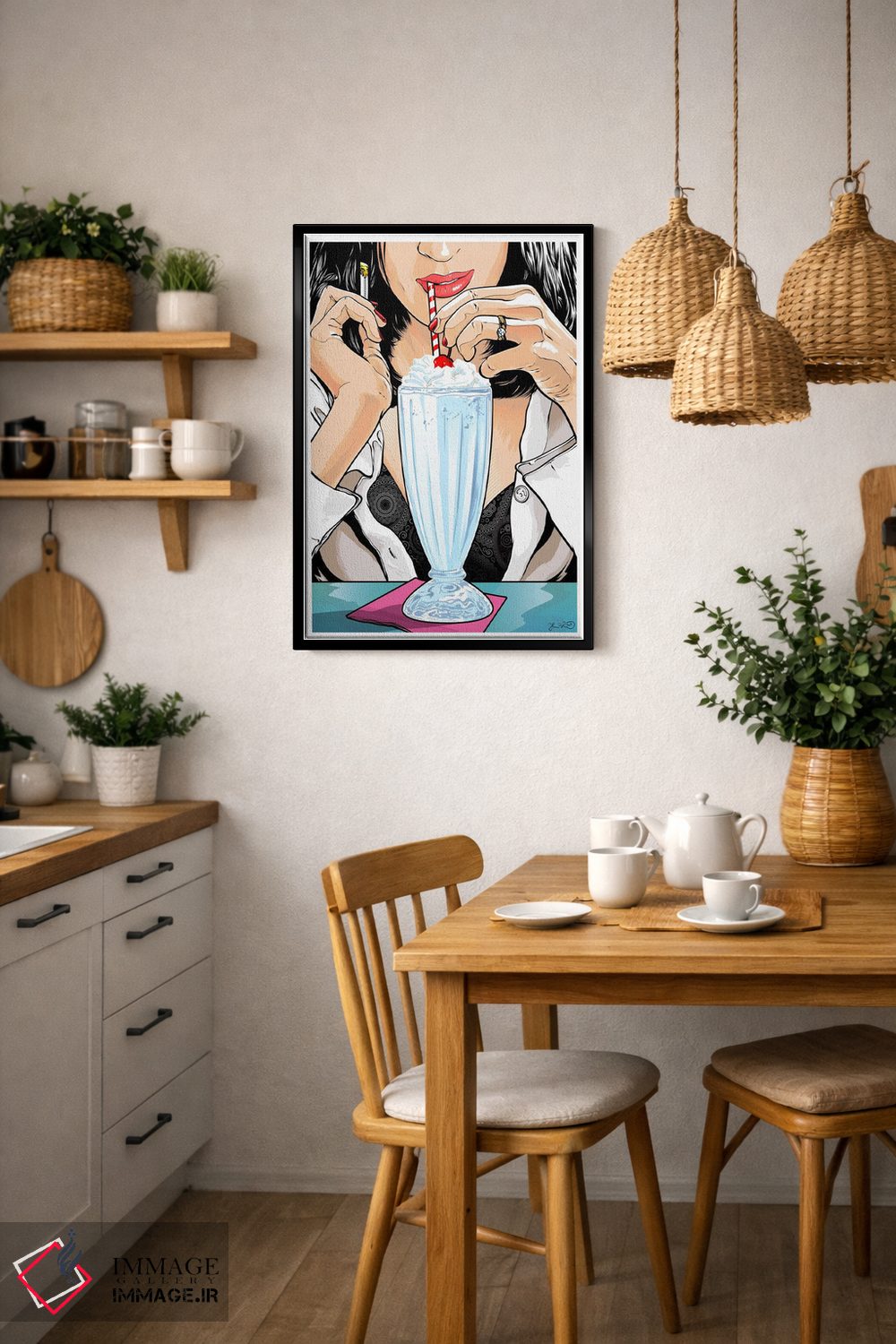 تابلو دکوراتیو داستان عامه پسند: میا والاس اثر جاشوا بودیچ - D6B