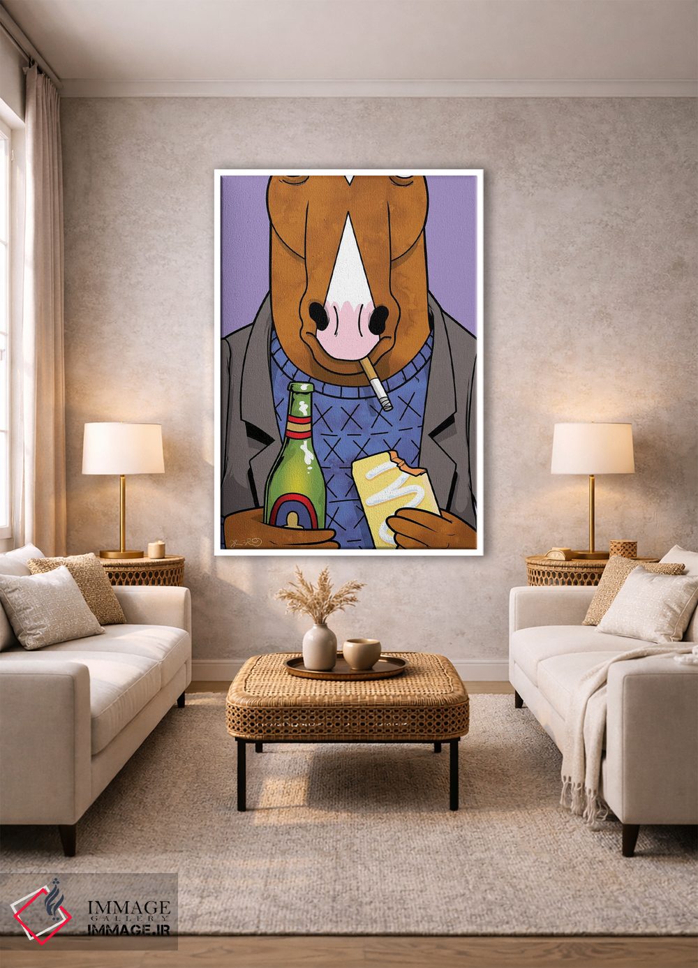 تابلو دکوراتیو بوجک هورسمن اثر جاشوا بودیچ - D1W