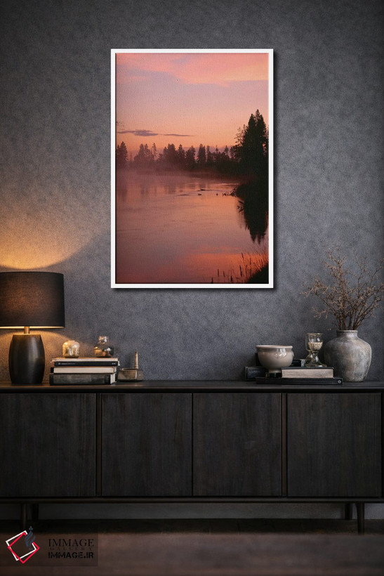 تابلو دکوراتیو Oregon, Deschutes National Forest. Fog hovers above the Desch… اثر جان بارگر - D2W