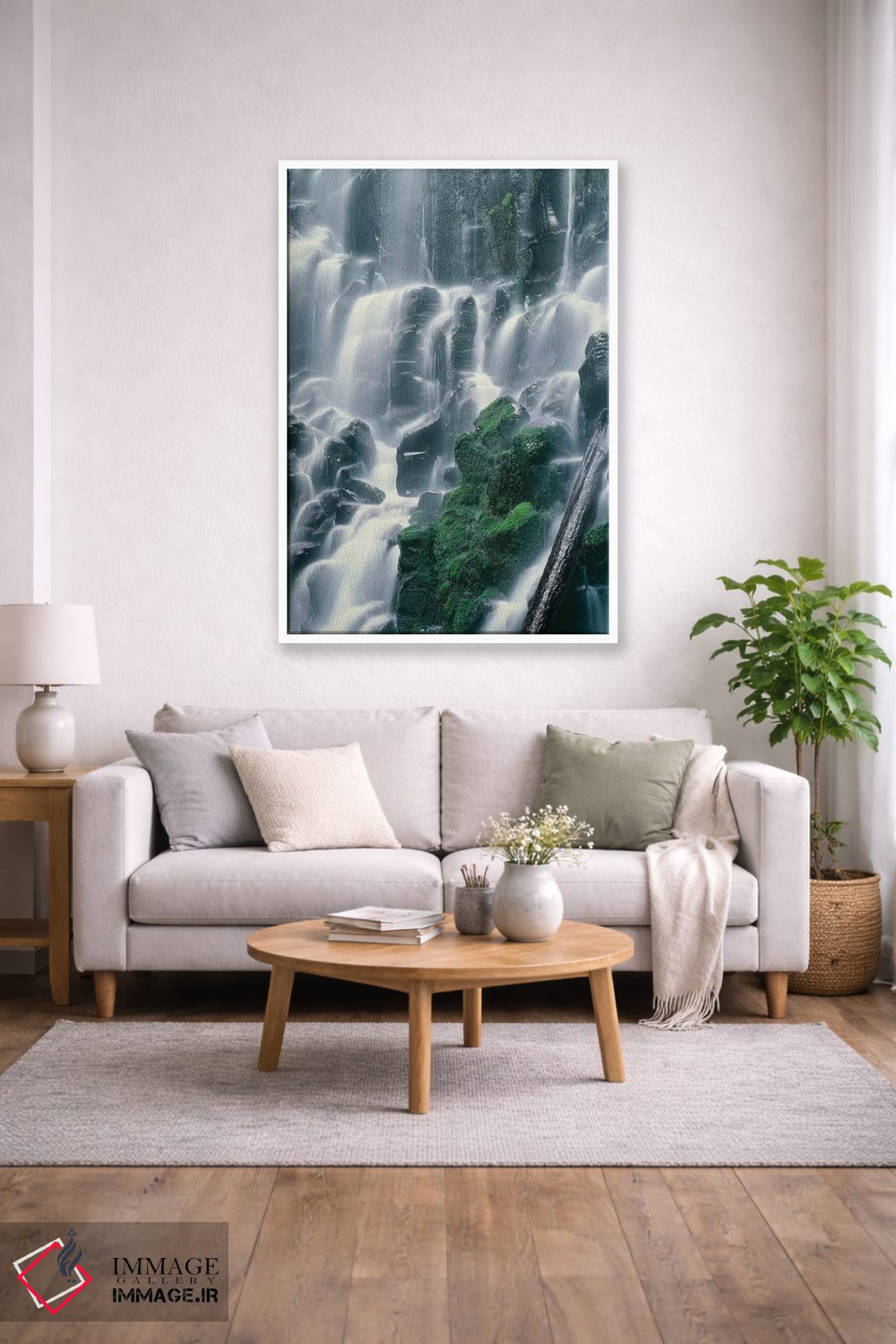 تابلو دکوراتیو Mount Hood NF. Mount Hood Wilderness, Ramona Falls is formed… اثر جان بارگر - D1W