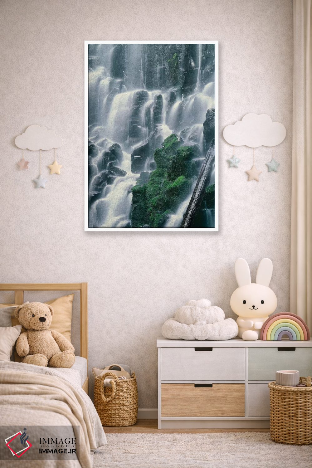 تابلو دکوراتیو Mount Hood NF. Mount Hood Wilderness, Ramona Falls is formed… اثر جان بارگر - D4W