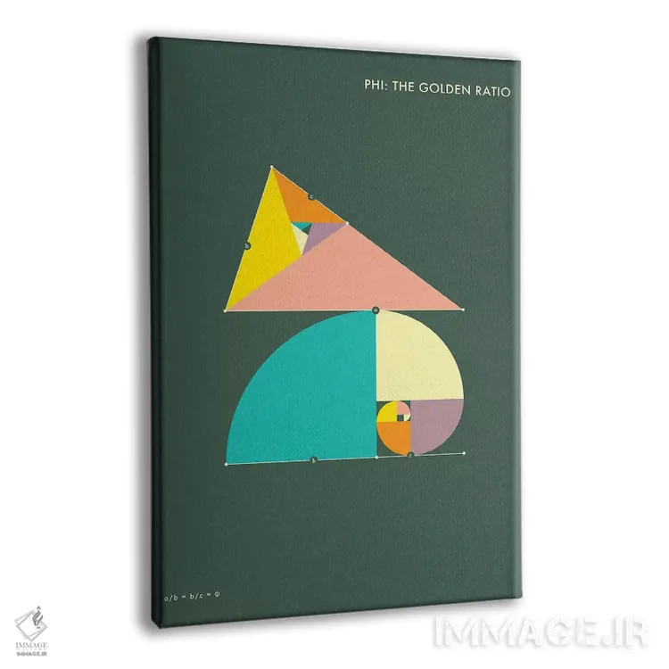 تابلو دکوراتیو فی: نسبت طلایی ۱ اثر جازبری بلو - نمای پرسپکتیو محصول