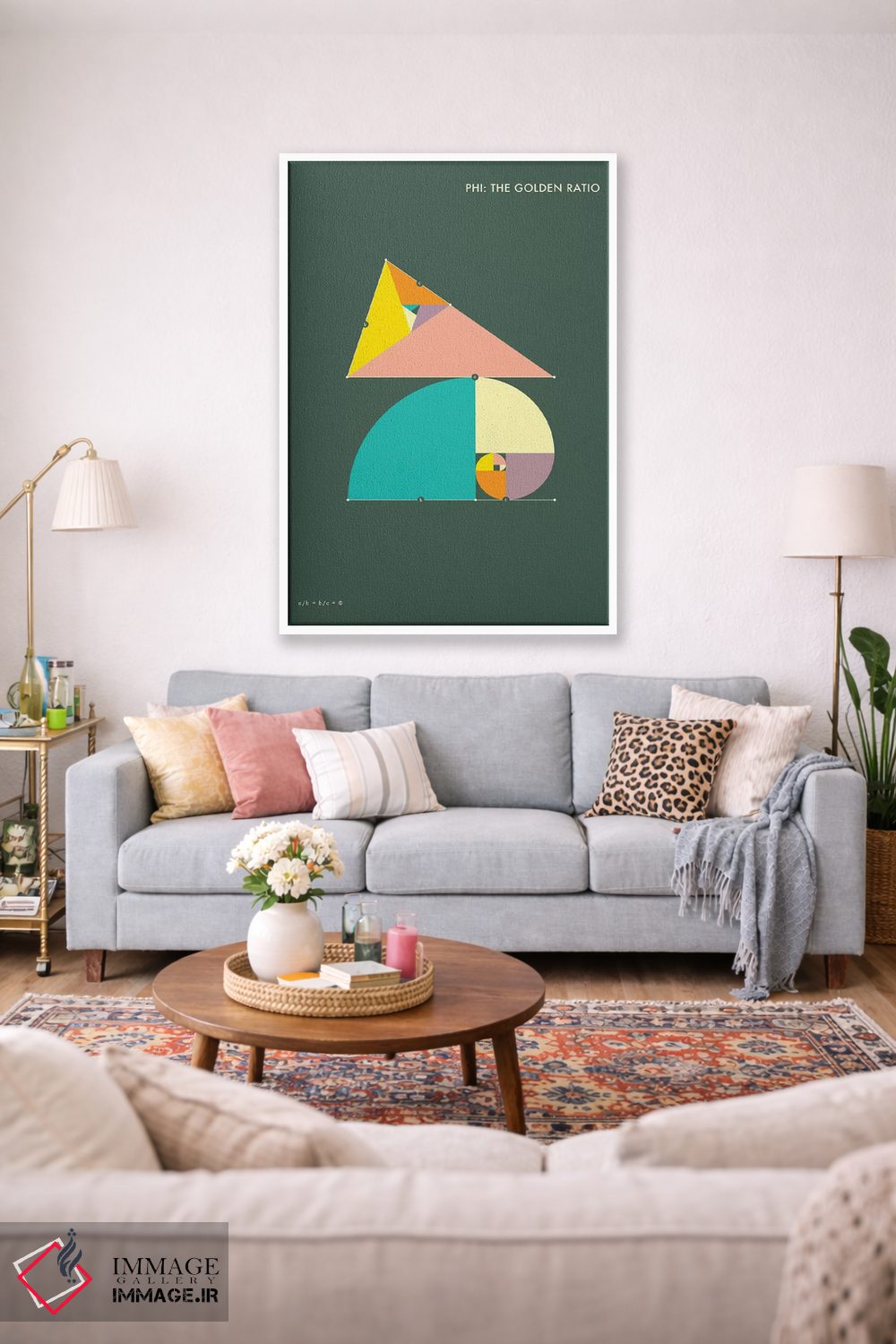 تابلو دکوراتیو فی: نسبت طلایی ۱ اثر جازبری بلو - D1W
