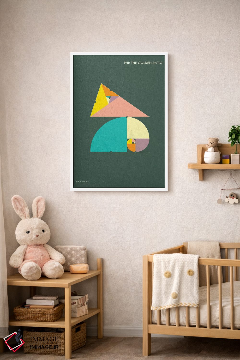 تابلو دکوراتیو فی: نسبت طلایی ۱ اثر جازبری بلو - D3W