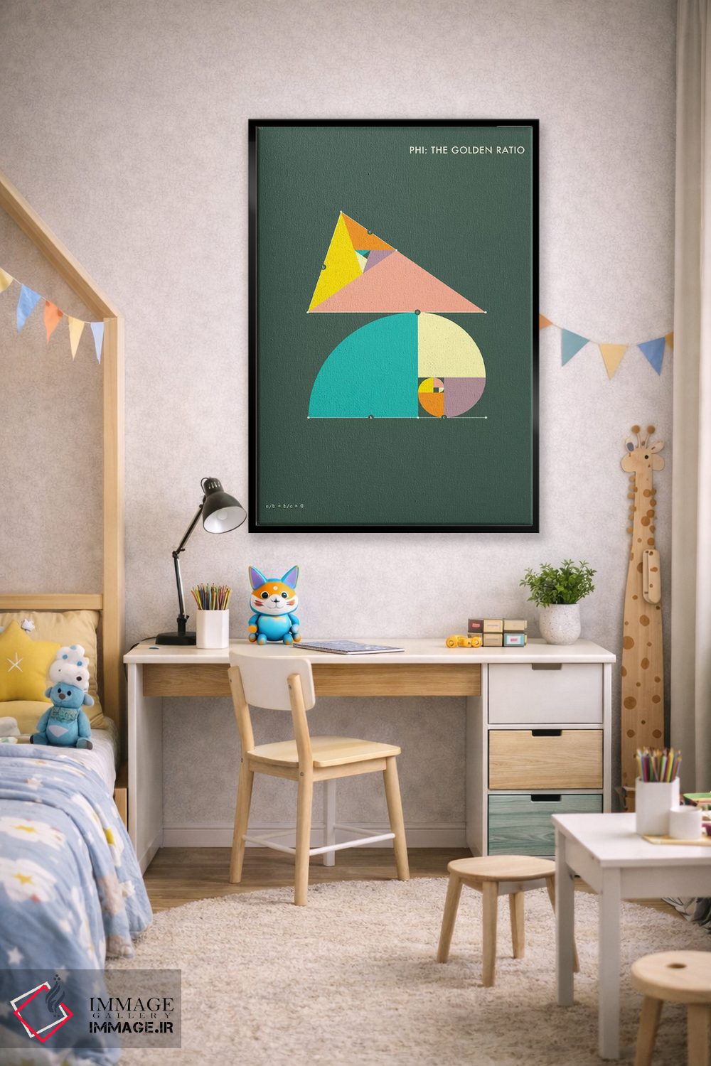 تابلو دکوراتیو فی: نسبت طلایی ۱ اثر جازبری بلو - D2B