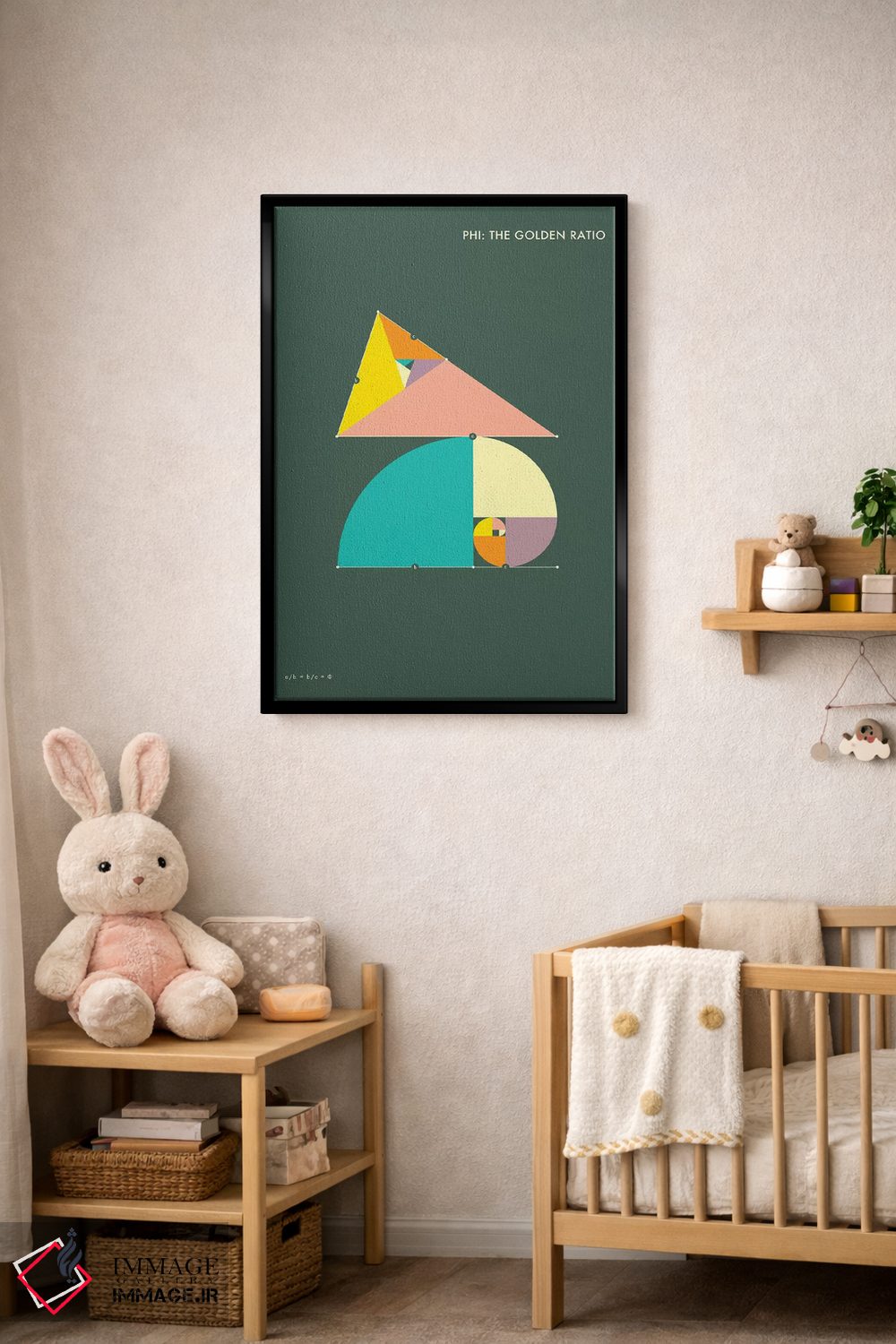 تابلو دکوراتیو فی: نسبت طلایی ۱ اثر جازبری بلو - D5B