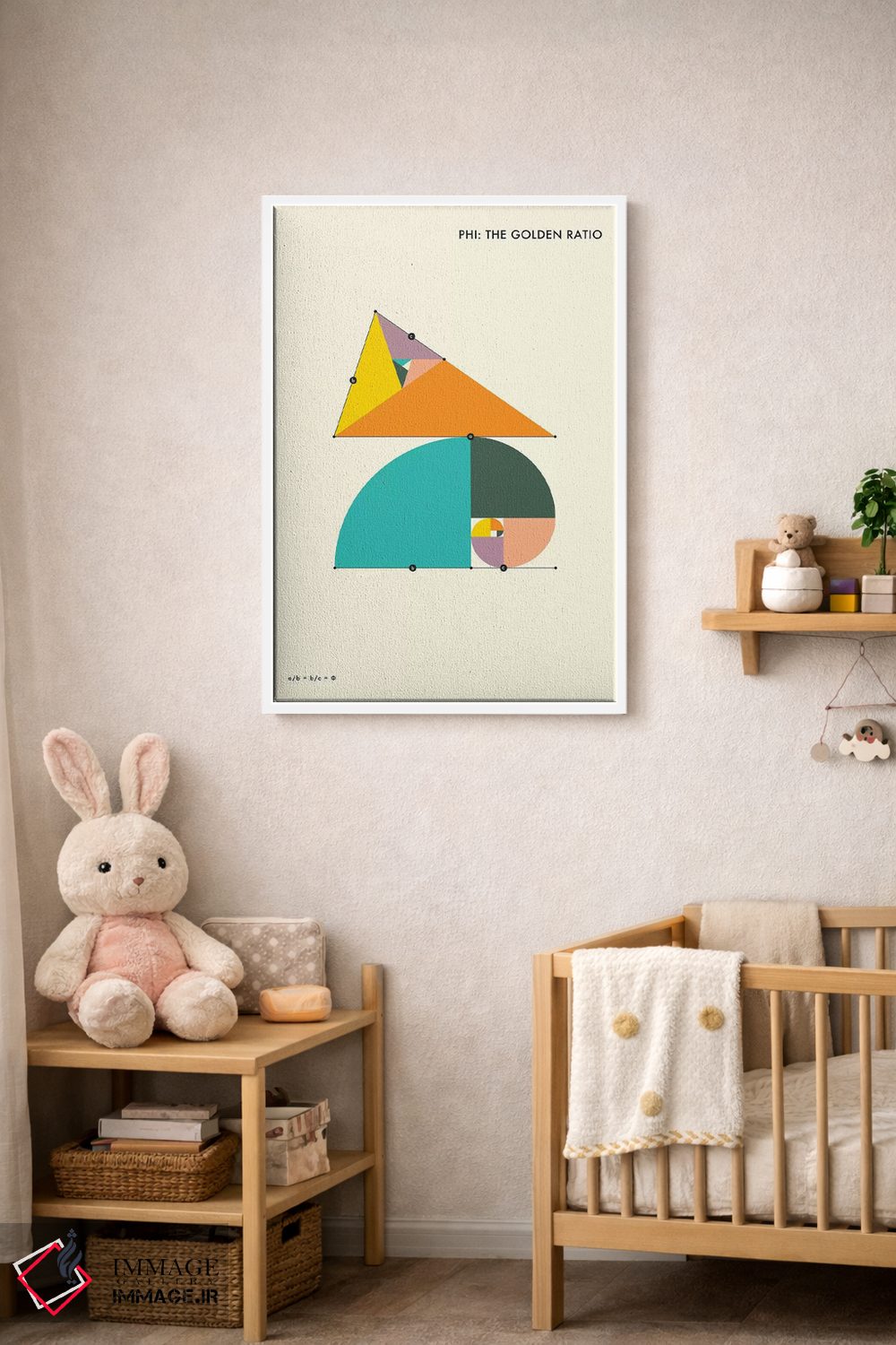 تابلو دکوراتیو فی: نسبت طلایی ۲ اثر جازبری بلو - D3W