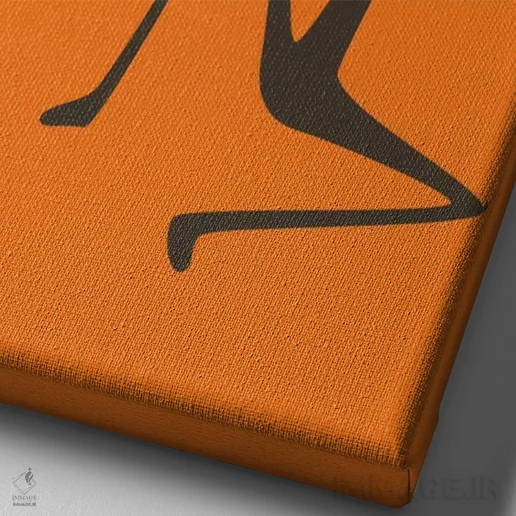 تابلو مدرن هورن بلوز اثر جازبری بلو - نمای نزدیک بافت بوم