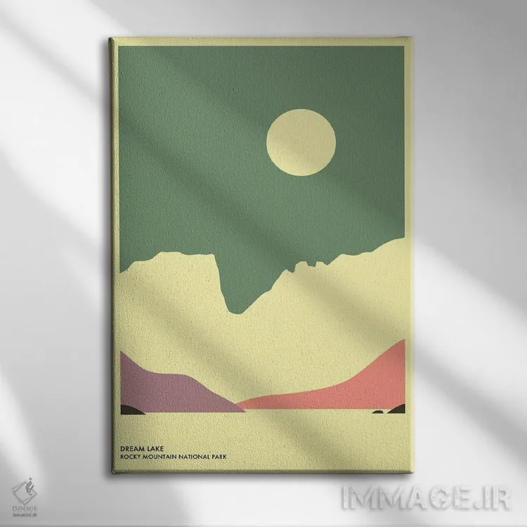 تابلو دکوراتیو Rocky Mountain National Park" اثر جازبری بلو - نمای روبهرو روی دیوار