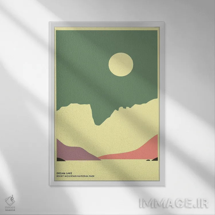 تابلو دکوراتیو Rocky Mountain National Park" اثر جازبری بلو - نمای قابدار سفید
