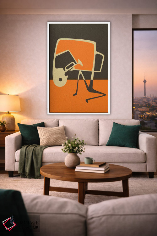 تابلو مدرن هورن بلوز اثر جازبری بلو - D1W