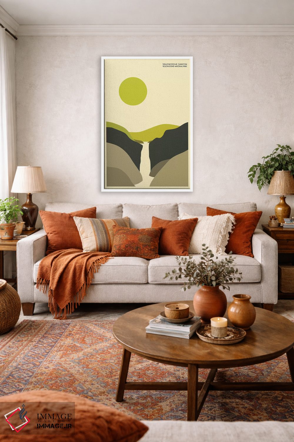 تابلو دکوراتیو Yellowstone National Park" اثر جازبری بلو - D2W