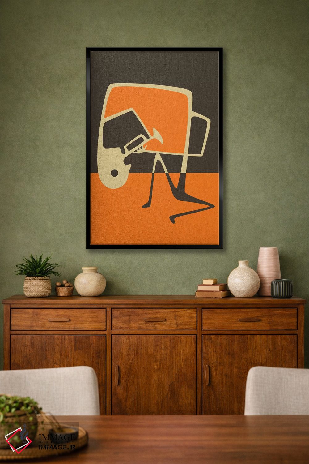 تابلو مدرن هورن بلوز اثر جازبری بلو - D3B