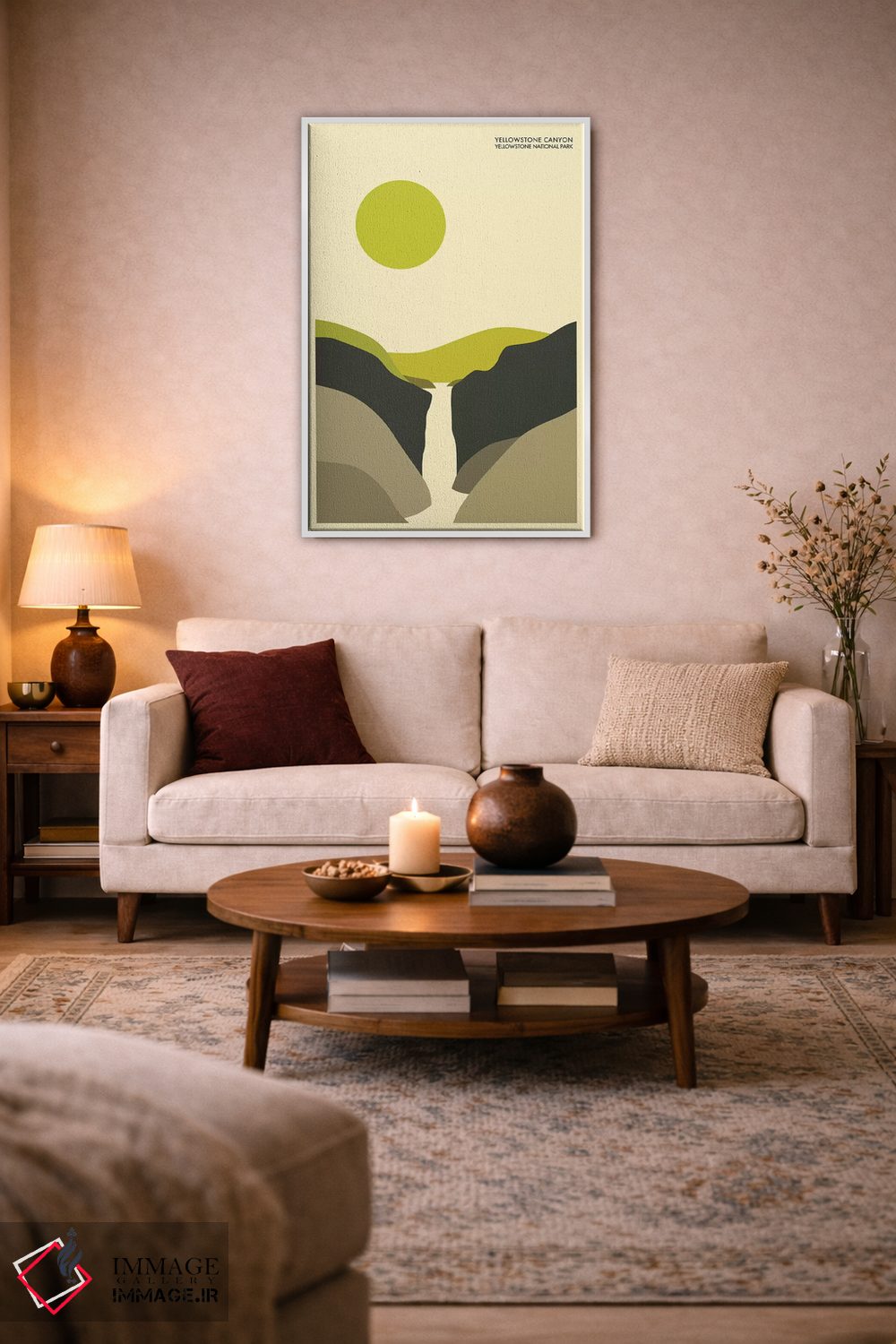 تابلو دکوراتیو Yellowstone National Park" اثر جازبری بلو - D3W