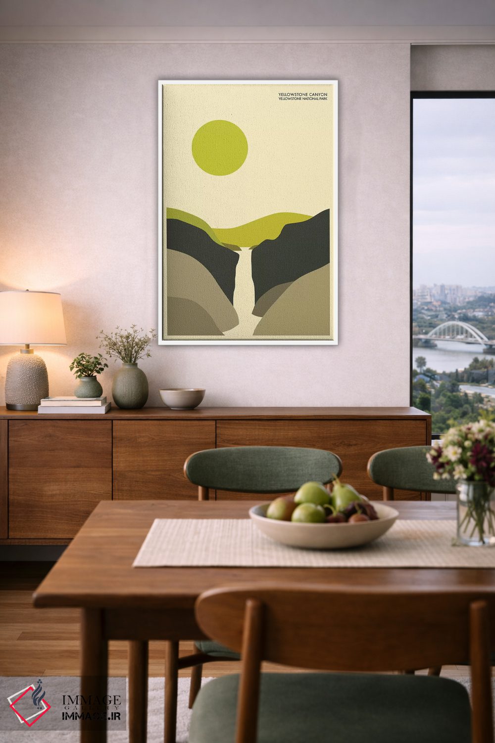 تابلو دکوراتیو Yellowstone National Park" اثر جازبری بلو - D6W