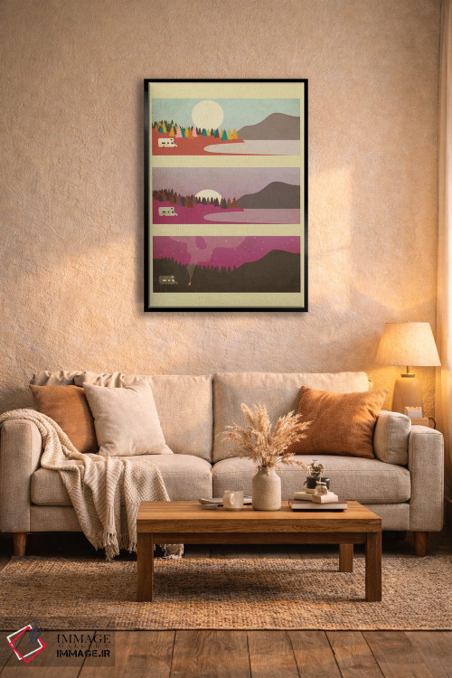 تابلو دکوراتیو آتش کمپ ۱ اثر جازبری بلو - D4B