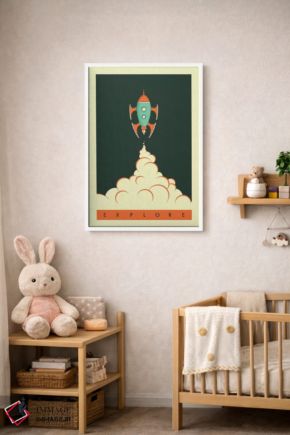 تابلو دکوراتیو اکتشاف ۲ اثر جازبری بلو - D2W