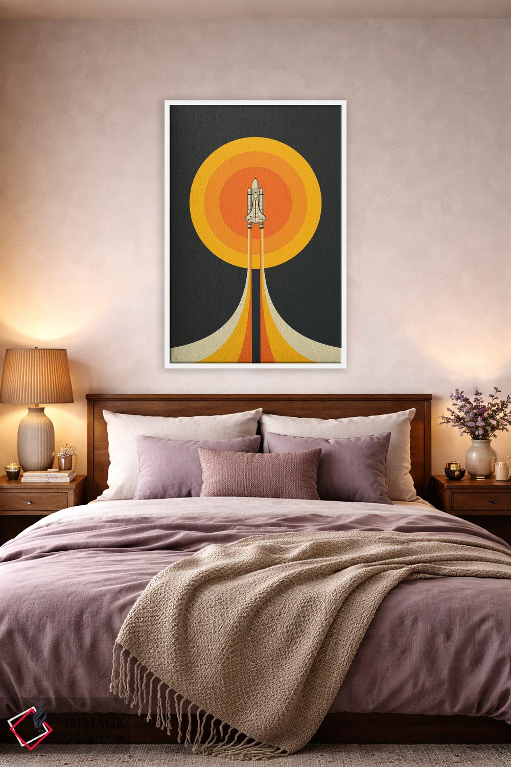 تابلو دکوراتیو رو به بالا اثر جازبری بلو - D3W