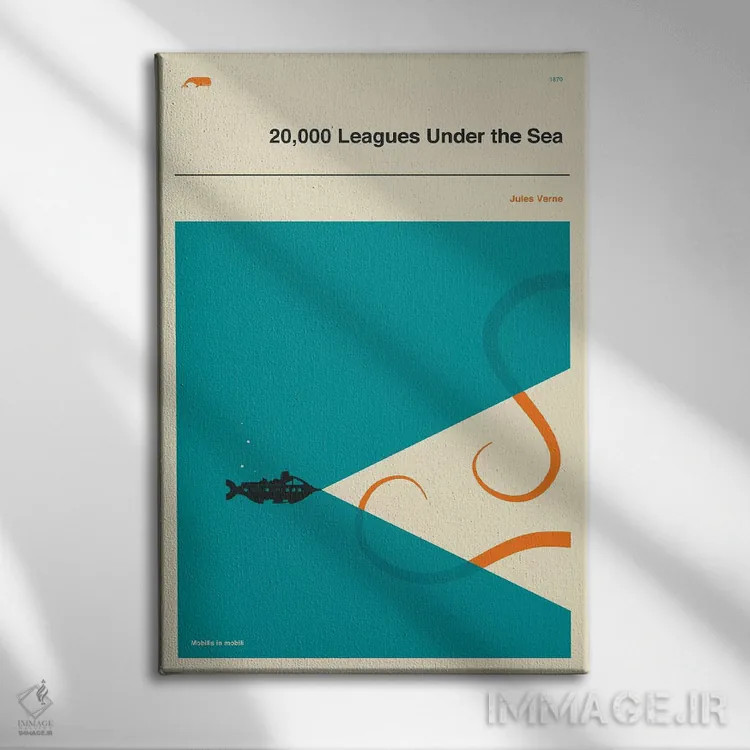 تابلو دکوراتیو 000 Leagues Under The Sea" اثر جازبری بلو - نمای روبهرو روی دیوار