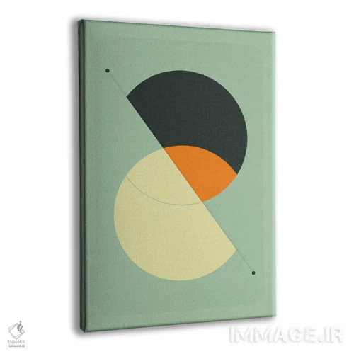 تابلو مینیمال تیک تاک ۲۱ اثر جازبری بلو - نمای پرسپکتیو محصول