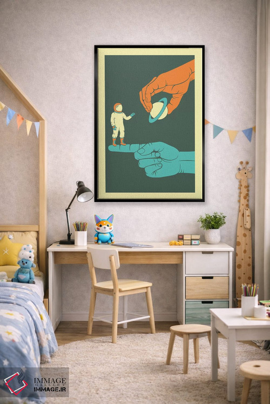 تابلو دکوراتیو رویابین اثر جازبری بلو - D2B