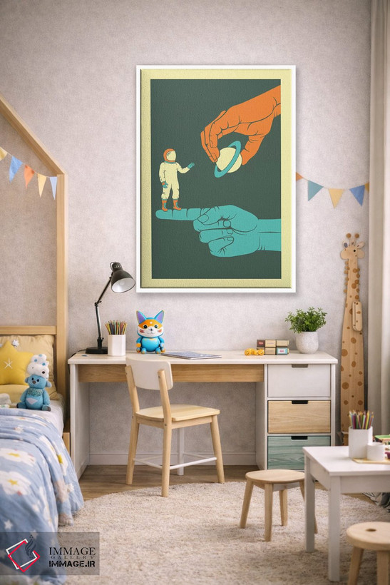 تابلو دکوراتیو رویابین اثر جازبری بلو - D1W