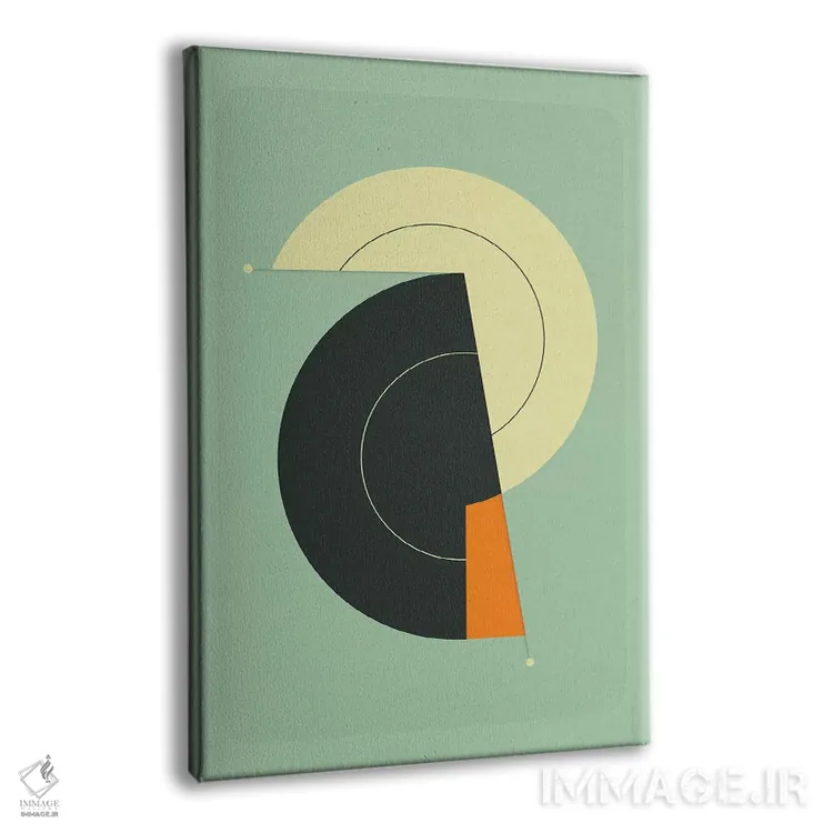 تابلو مینیمال تیک تاک ۲۳ اثر جازبری بلو - نمای پرسپکتیو محصول