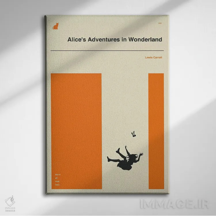 تابلو دکوراتیو ماجراهای آلیس در سرزمین عجایب ۱ اثر جازبری بلو - نمای روبهرو روی دیوار