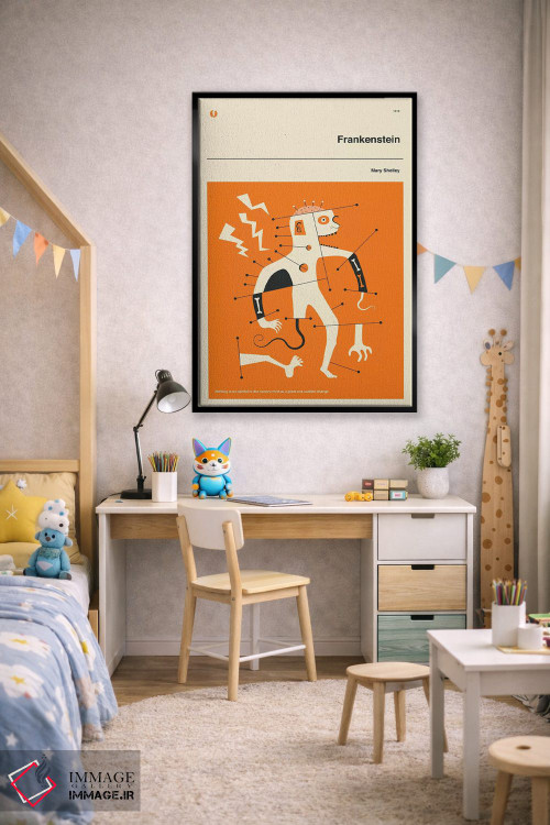 تابلو مدرن فرانکنشتاین اثر جازبری بلو - D1B