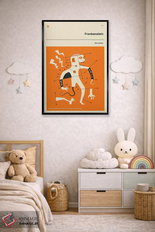 تابلو مدرن فرانکنشتاین اثر جازبری بلو - D6B