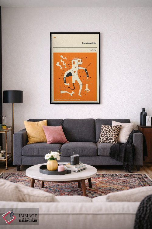 تابلو مدرن فرانکنشتاین اثر جازبری بلو - D5B