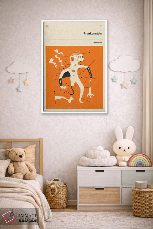 تابلو مدرن فرانکنشتاین اثر جازبری بلو - D4W