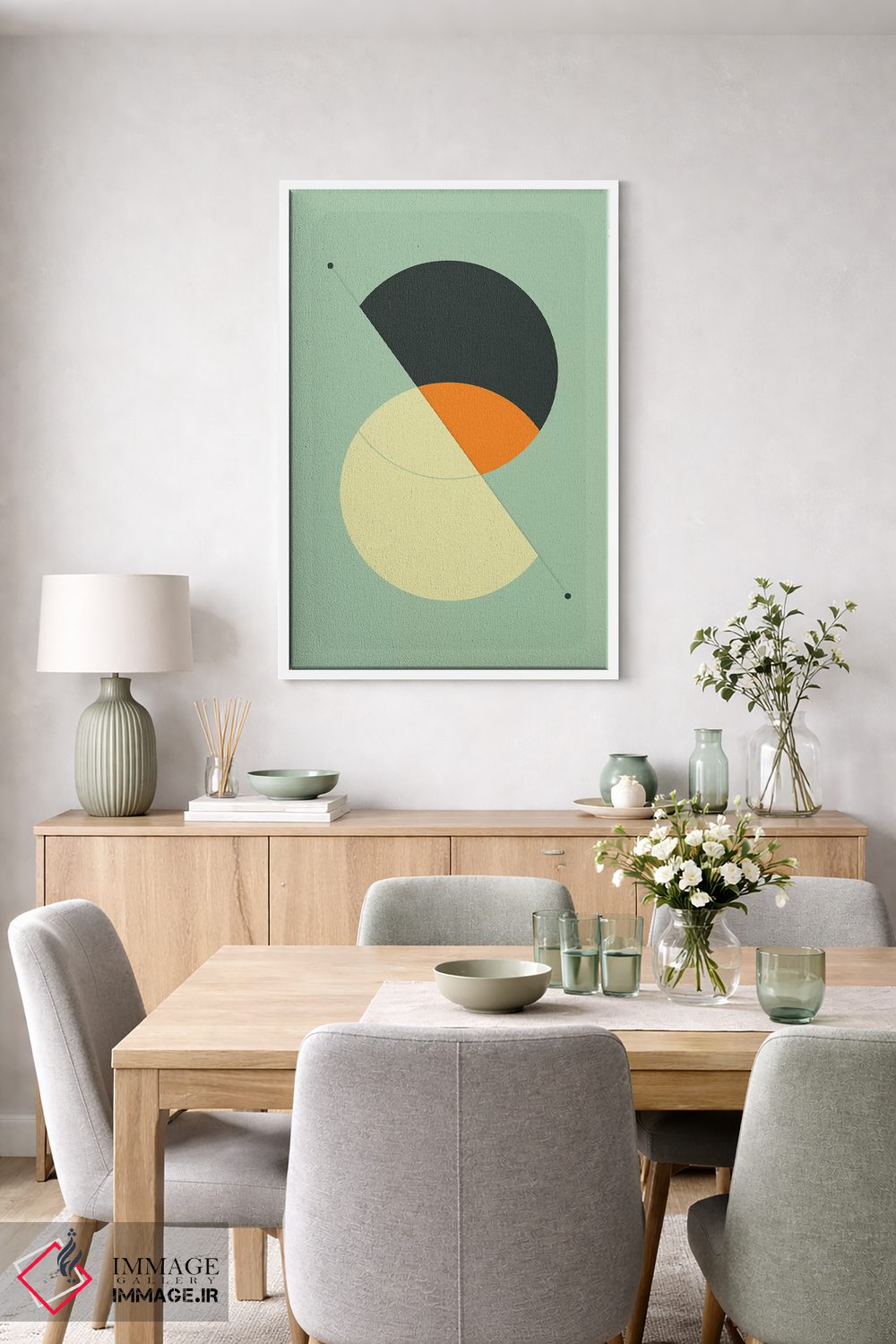 تابلو مینیمال تیک تاک ۲۱ اثر جازبری بلو - D6W