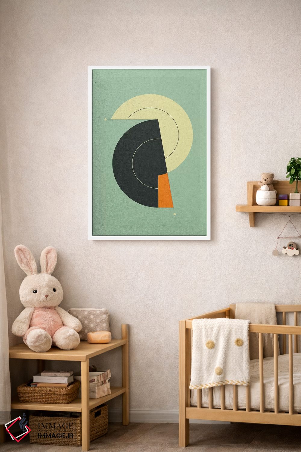 تابلو مینیمال تیک تاک ۲۳ اثر جازبری بلو - D2W