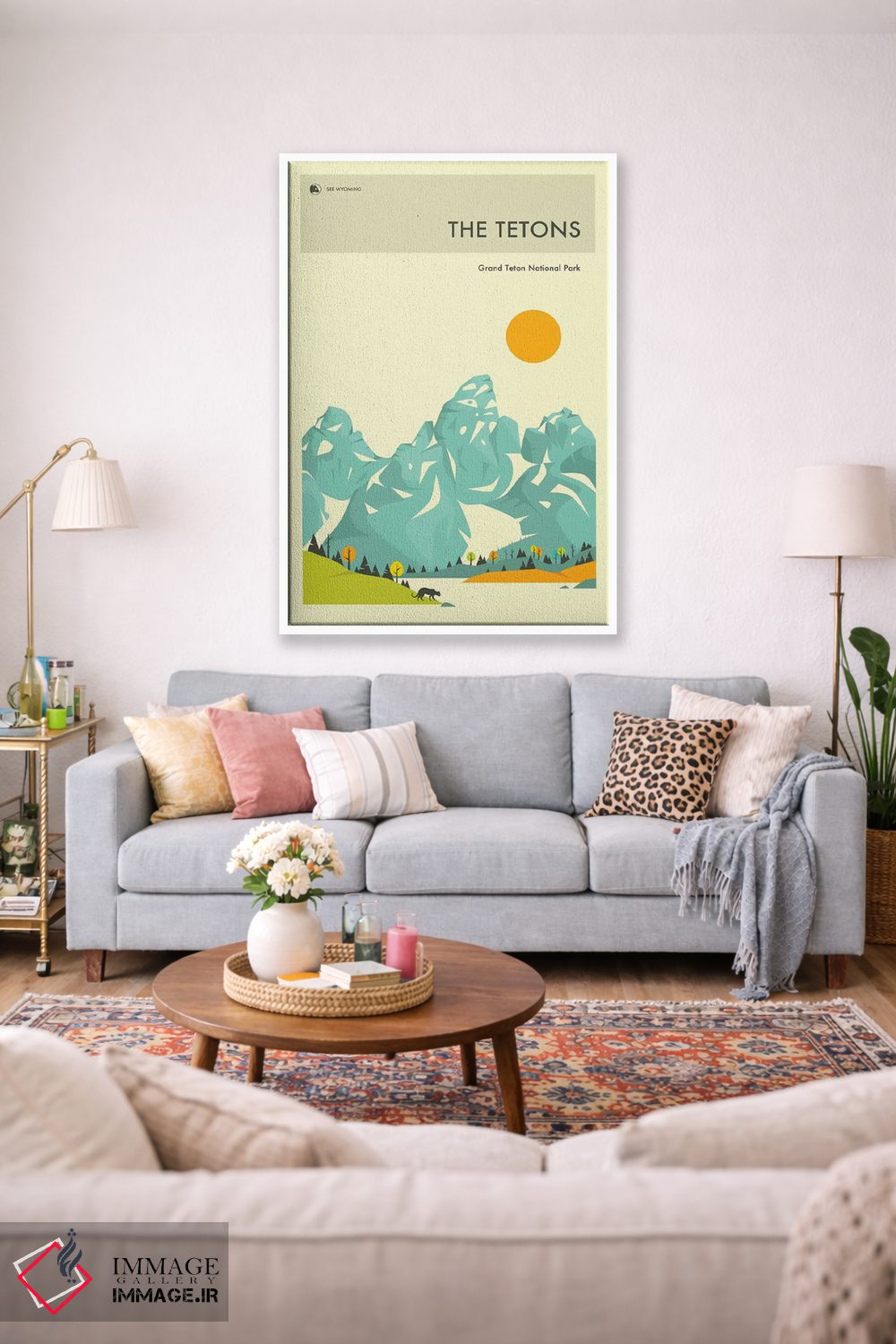 تابلو دکوراتیو گرند تتون ۲ اثر جازبری بلو - D1W