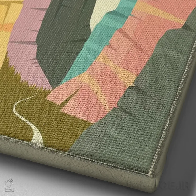 تابلو دکوراتیو Zion National Park II,دره زایان، پارک ملی زایان II اثر جازبری بلو - نمای نزدیک بافت بوم