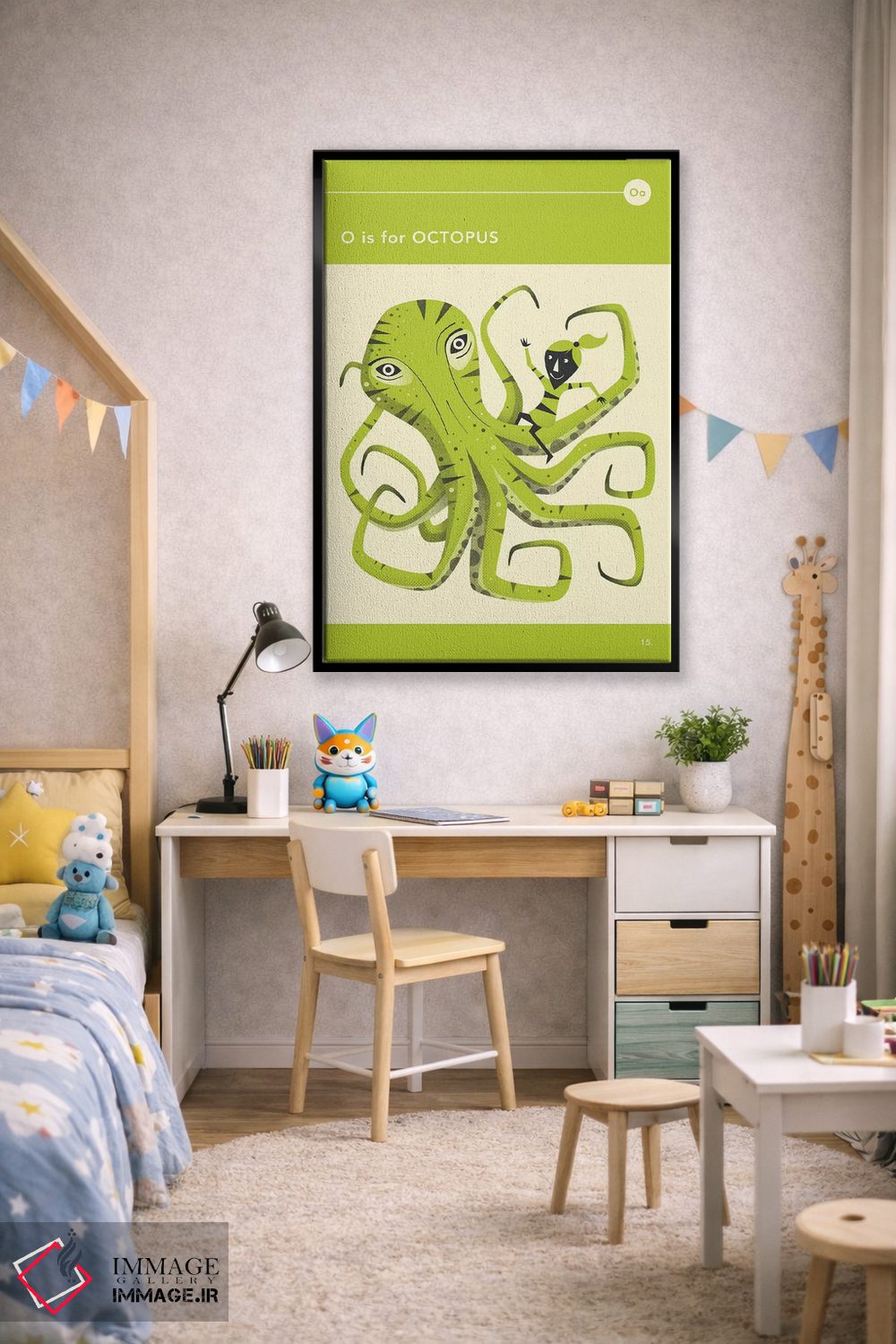 تابلو دکوراتیو ا برای اختاپوس است اثر جازبری بلو - D2B