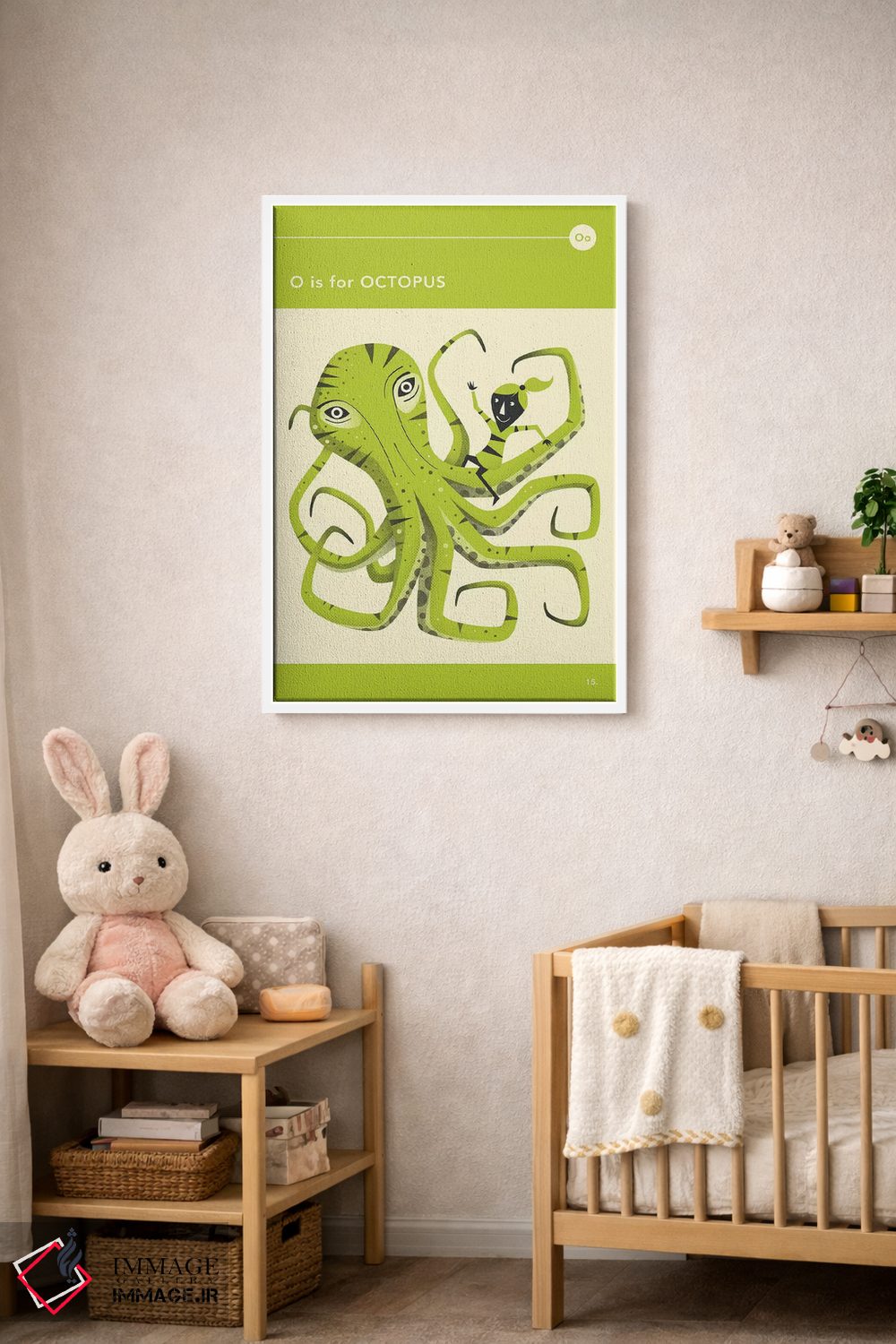 تابلو دکوراتیو ا برای اختاپوس است اثر جازبری بلو - D3W