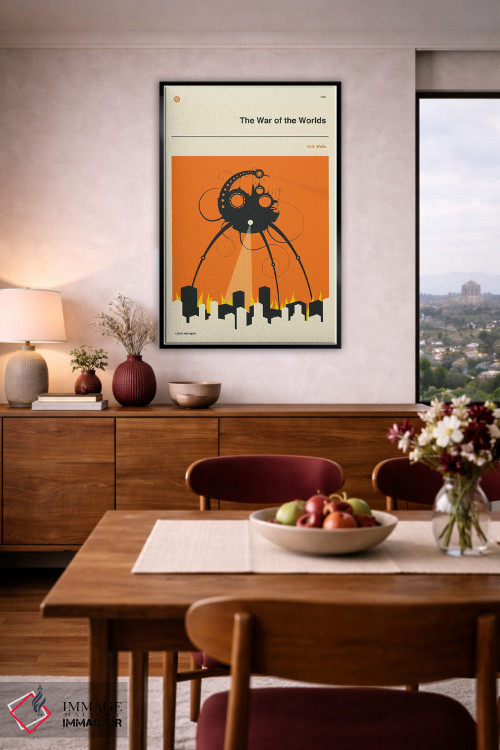 تابلو دکوراتیو جنگ دنیاها اثر جازبری بلو - D5B